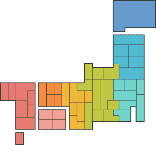 地域選択日本地図